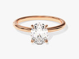 4-Prong Solitaire Oval Cut Diamond Engagement Ring (1.50 CT)