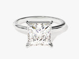 Princess Cut Solitaire Moissanite Engagement Ring (3.00 CT)