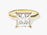 Princess Cut Solitaire Moissanite Engagement Ring (3.00 CT)