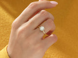 6-Prong Solitaire Round Cut Moissanite Engagement Ring (1.50 CT)