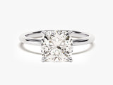 Cushion Cut Solitaire Lab Grown Diamond Engagement Ring (3.00 CT)