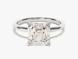 Asscher Cut Solitaire Moissanite Engagement Ring (3.00 CT)