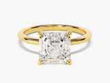 Asscher Cut Solitaire Moissanite Engagement Ring (3.00 CT)