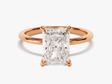 Radiant Cut Solitaire Moissanite Engagement Ring (3.00 CT)