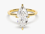 Marquise Cut Solitaire Moissanite Engagement Ring (3.00 CT)