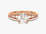 Pave Crown Diamond Engagement Ring (1.00 CT)
