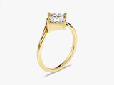Curved Princess Moissanite Engagement Ring (1.00 CT)