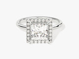 Princess Halo Lab Grown Diamond Engagement Ring (2.00 CT)