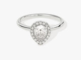 Pear Halo Diamond Engagement Ring (1.00 CT)