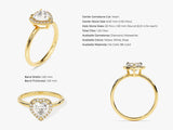 Heart Halo Diamond Engagement Ring (1.00 CT)