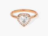 Heart Halo Diamond Engagement Ring (1.00 CT)