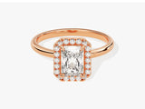 Radiant Halo Diamond Engagement Ring (1.00 CT)