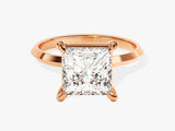 Knife Edge Princess Moissanite Engagement Ring (3.00 CT)