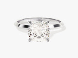 Knife Edge Cushion Lab Grown Diamond Engagement Ring (3.00 CT)