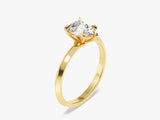 Knife Edge Pear Diamond Engagement Ring (1.50 CT)