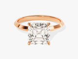 Knife Edge Asscher Lab Grown Diamond Engagement Ring (3.00 CT)