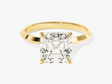 Knife Edge Asscher Diamond Engagement Ring (3.00 CT)