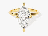 Knife Edge Marquise Moissanite Engagement Ring (3.00 CT)