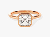 Bezel Asscher Diamond Engagement Ring (1.50 CT)