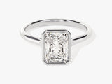 Bezel Radiant Diamond Engagement Ring (1.50 CT)