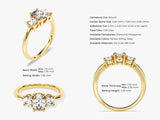 Classic Basket Set Three Stone Oval Diamond Engagement Ring (1.50 CT TW)