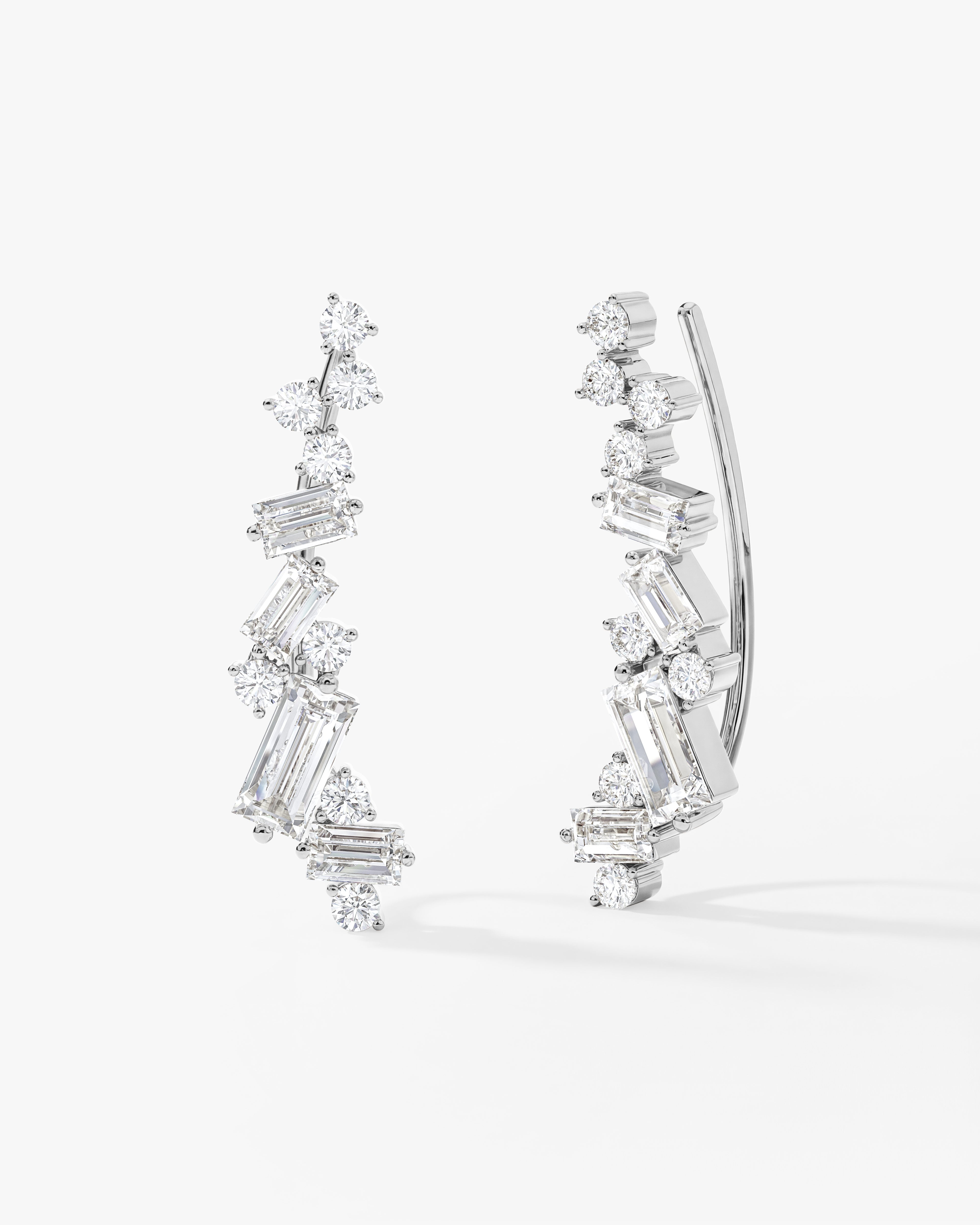Baguette Climber Earrings