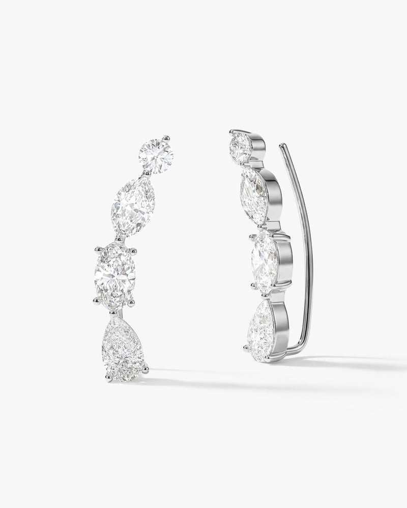 Multi Stone Climber Earrings