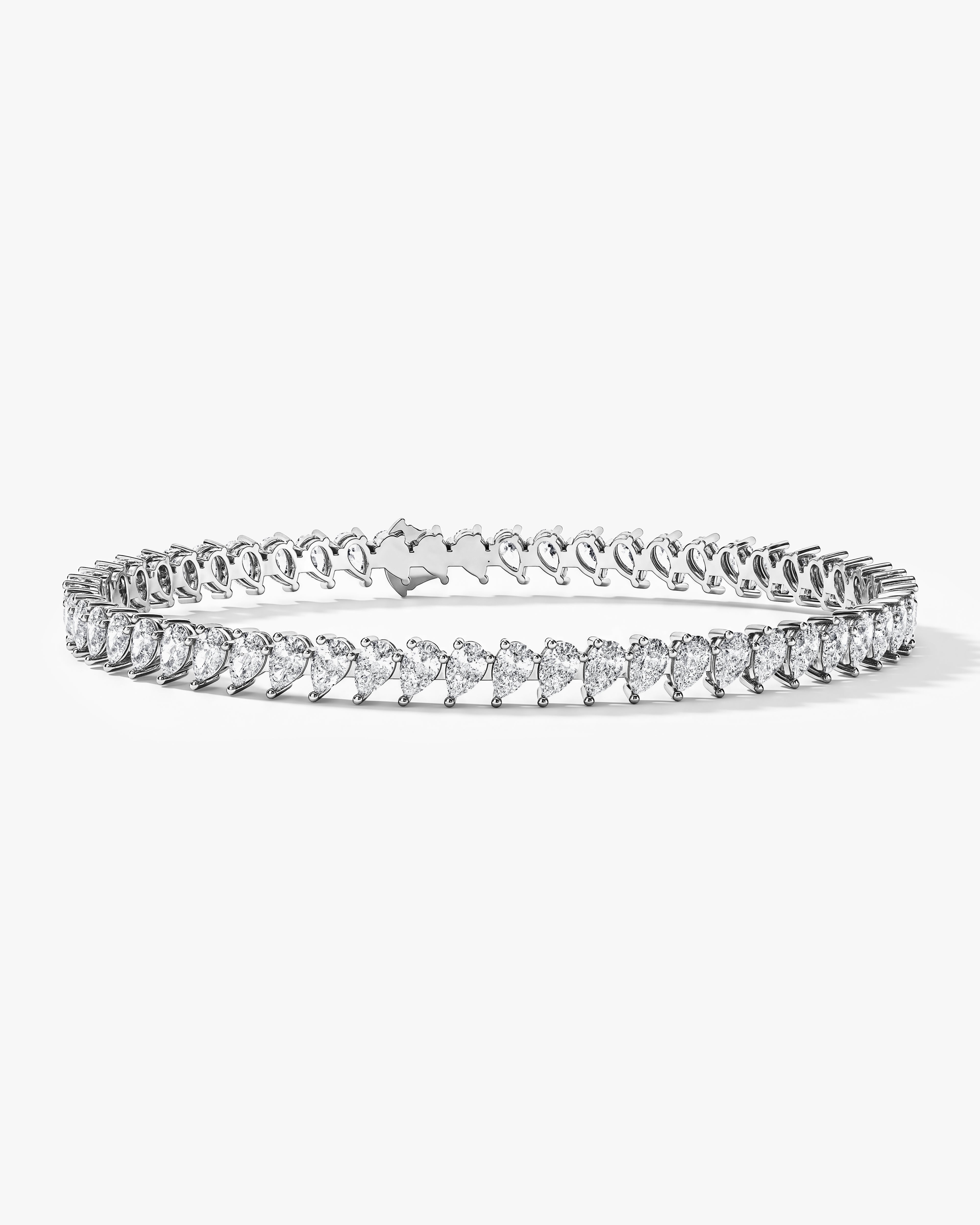 Pear Cut Moissanite Tennis Bracelet