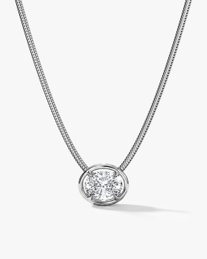Oval Snake Chain Necklace