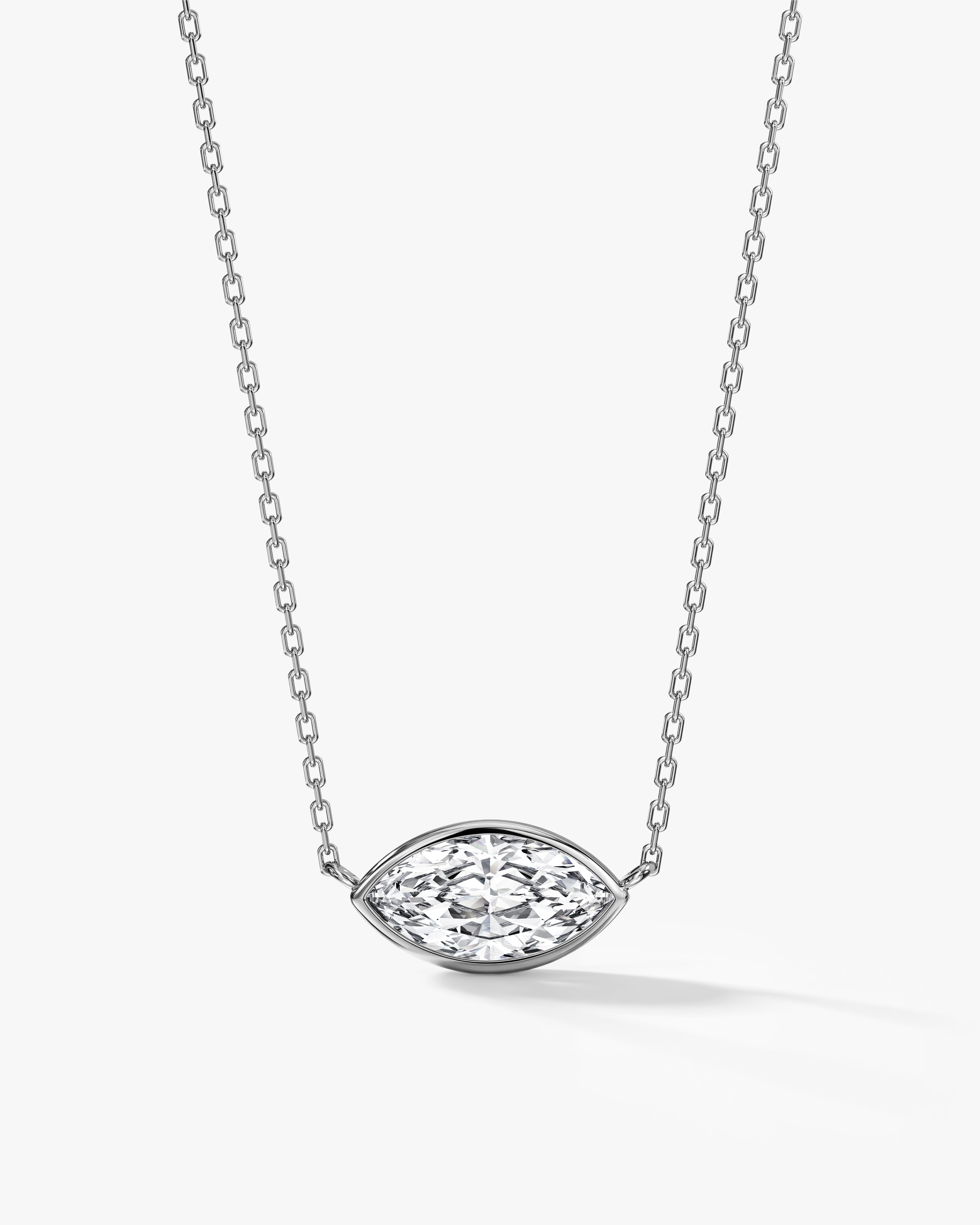 Marquise Bezel Necklace