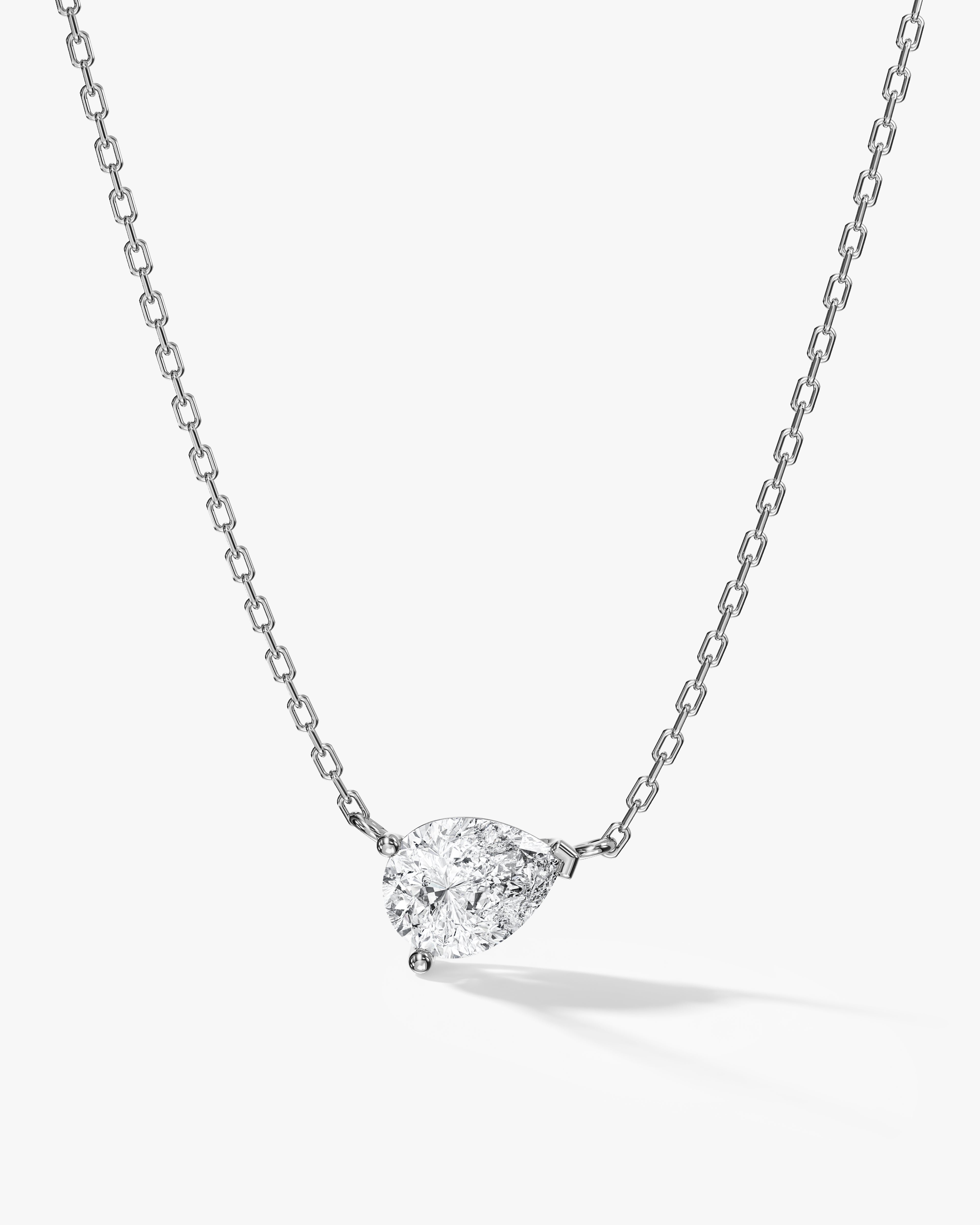 Sideways Pear Necklace