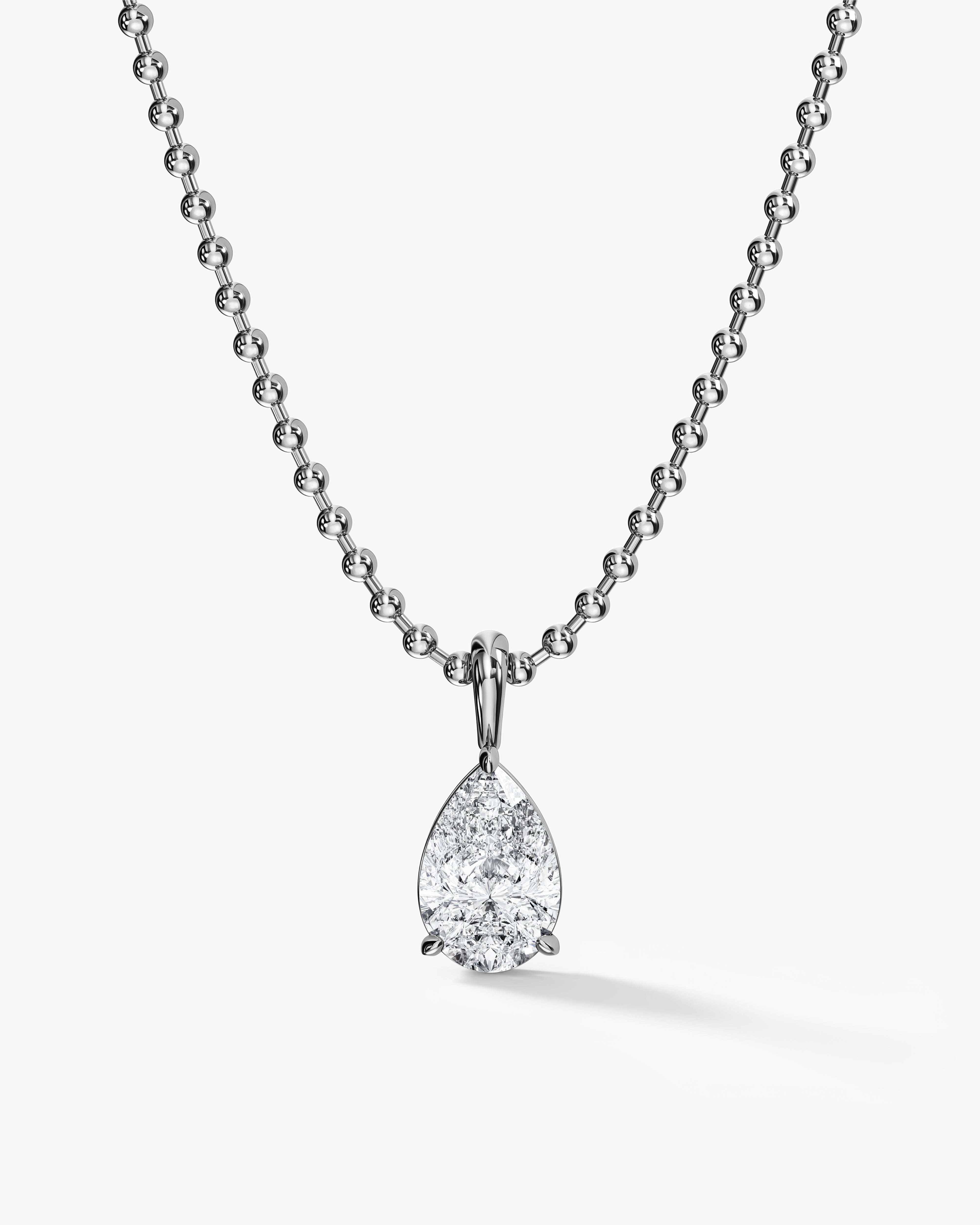 Pear Ball Chain Necklace