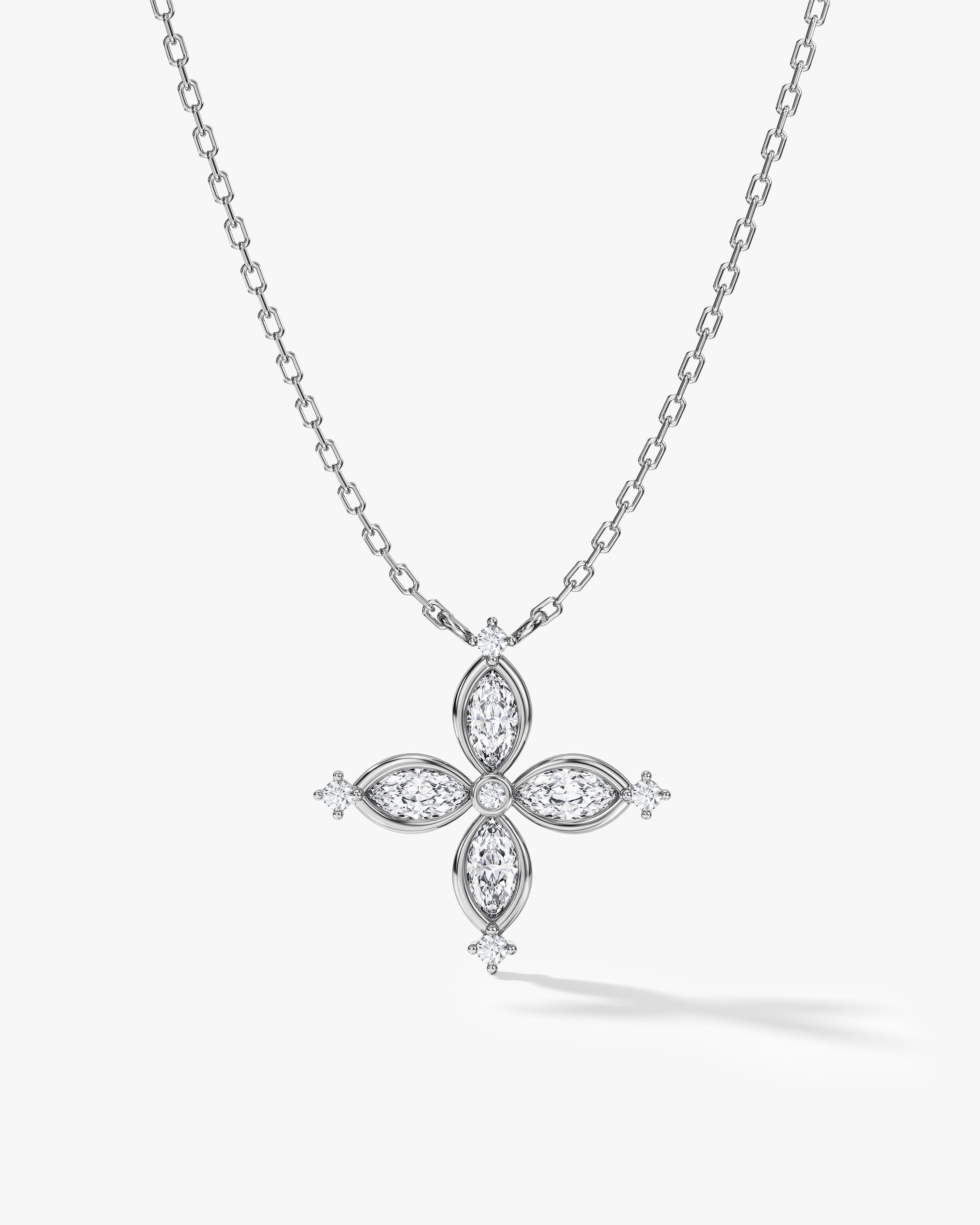 Marquise Flower Necklace