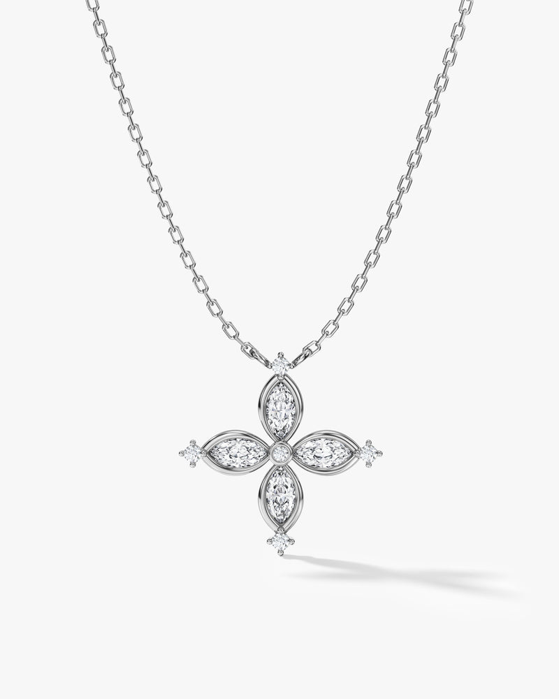 Marquise Flower Necklace