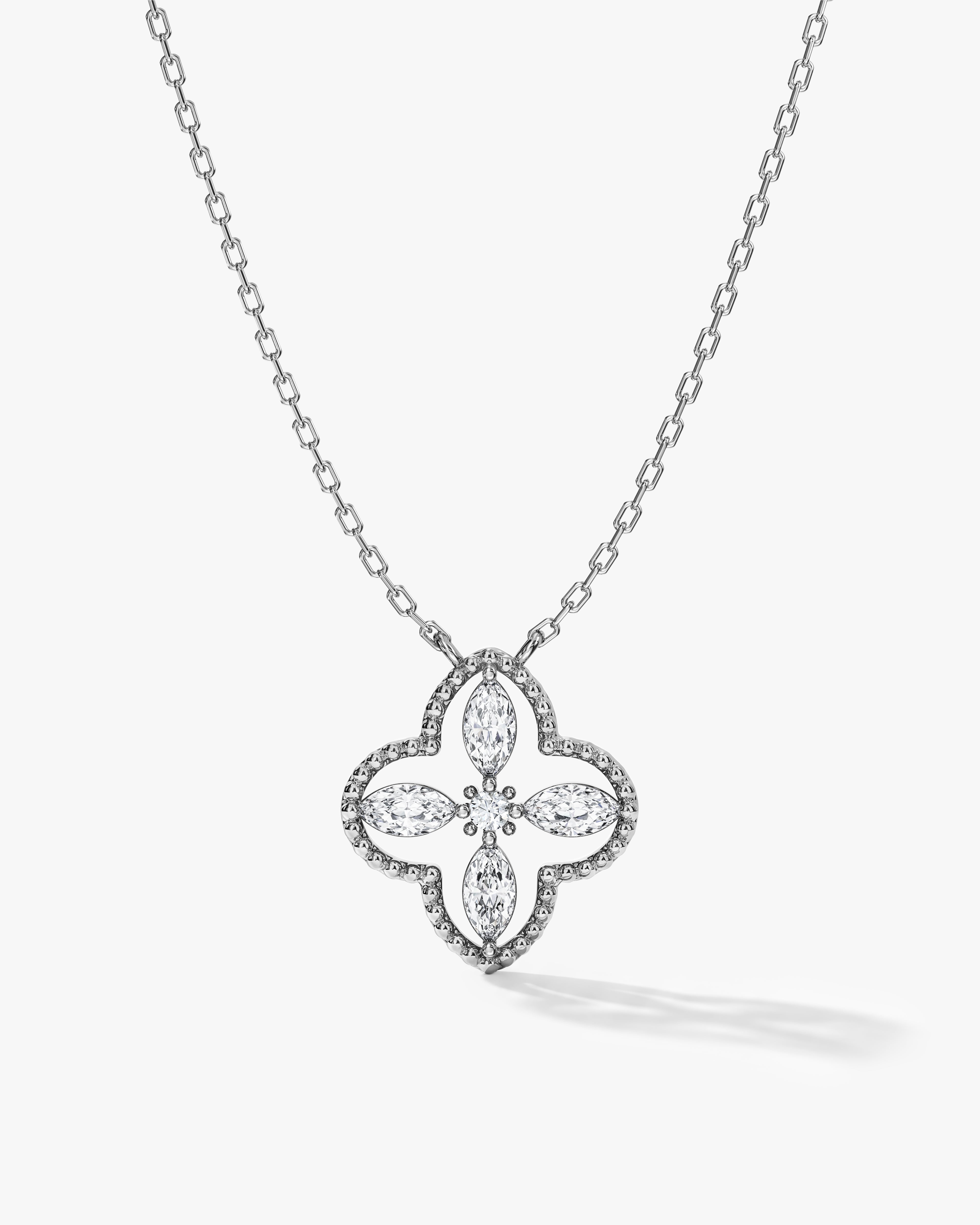 Beaded Clover Necklace