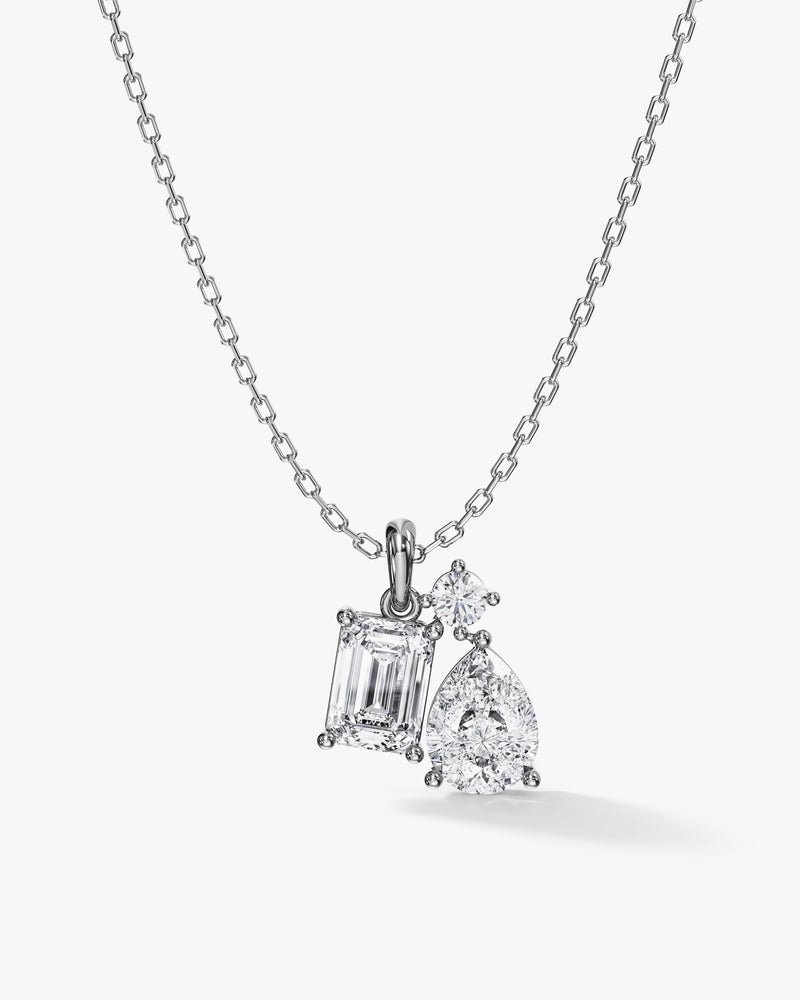 Three-Stone Cluster Pendant