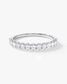 U-Prong Oval Half Eternity Band (0.75 CT TW)