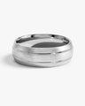 7mm Double-Grooved Men's Wedding Band