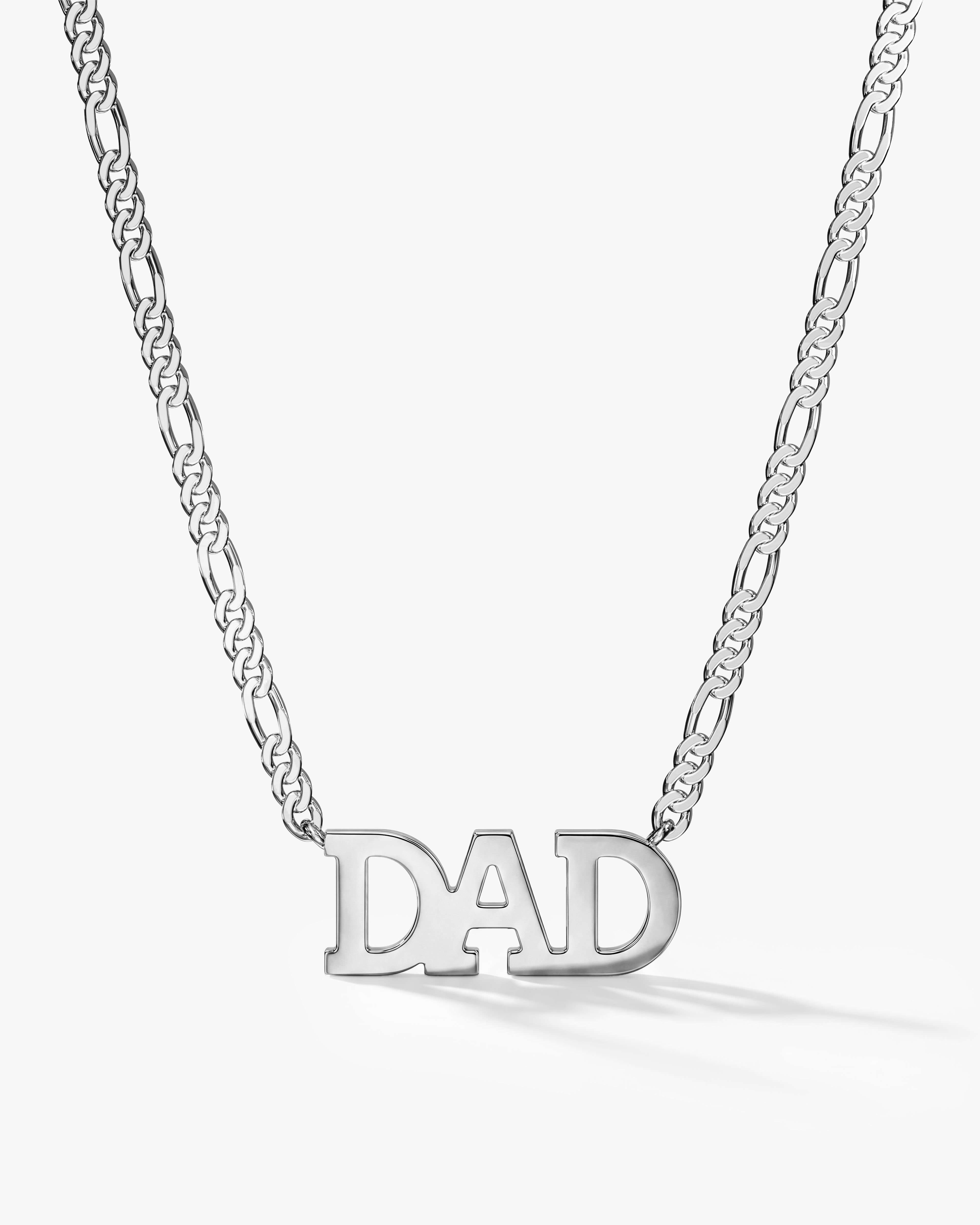 Dad Figaro Chain Necklace - Gold Vermeil