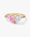 Pear and Pear Toi et Moi Birthstone Ring