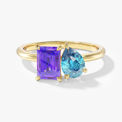 Toi et Moi Birthstone Ring