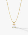 Cushion Cut Solitaire Pendant (0.50 CT)