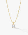 Asscher Cut Solitaire Pendant (0.50 CT)