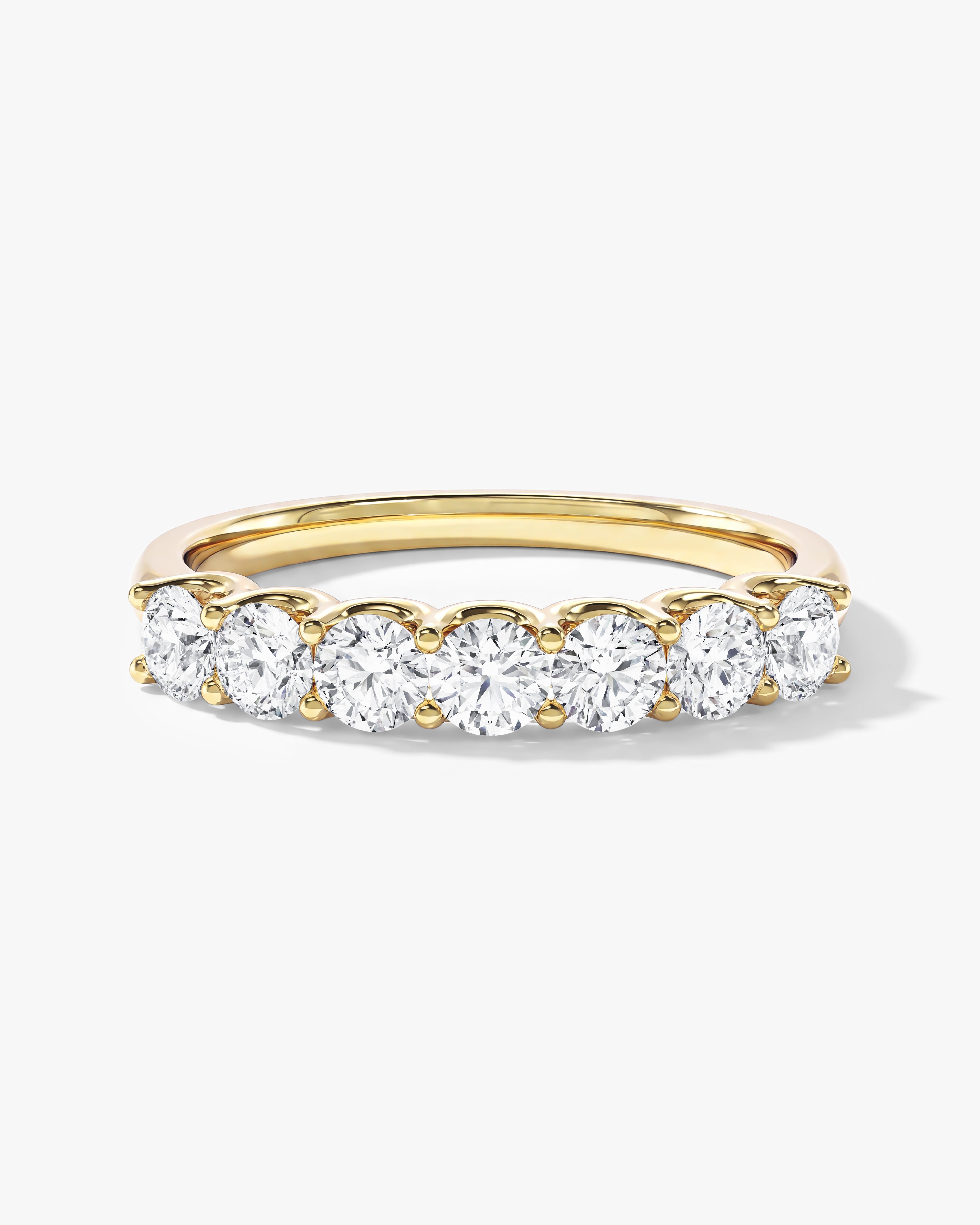 U-Prong Seven Stone Anniversary Band (0.70 CT TW)