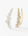 Curved Climber Earrings