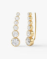 Bezel Climber Earrings