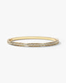 Twisted Gemstone Hinged Bangle