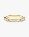 Marquise Cut Milgrain Wedding Band