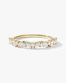 Marquise and Round Bold Wedding Band