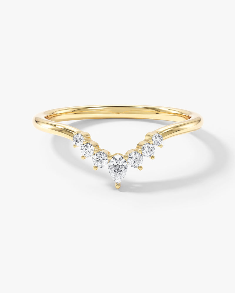 Crown Nesting Wedding Band (0.20 CT TW)
